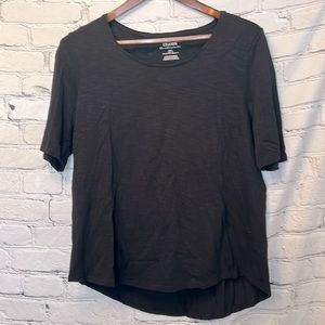 Chico’s The Ultimate Tee Black T-Shirt Size Large Excellent Condition